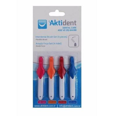 AKTİDENT  ARAYÜZ FIRÇASI  4LÜ KARIŞIK