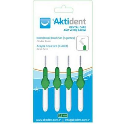 AKTİDENT ORİD ARAYÜZ FIRÇASI 0,80 -  4LÜ YEŞİL