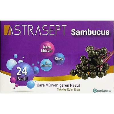 ASTRASEPT ŞEKERSİZ DİABET HASTALARI İÇİN KARA MÜRVER PASTİL 16LI
