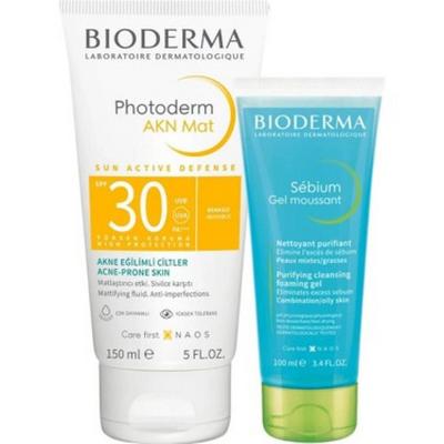 BİODERMA PHOTODERM AKN MAT 150ML&SEBİUM F.GEL 100ML KOFRE(İADESİ KESİNLİKLE YOKTUR)