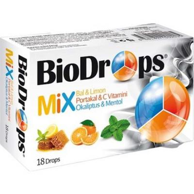 BİODROPS MİX KARIŞIK PASTİL 18Lİ