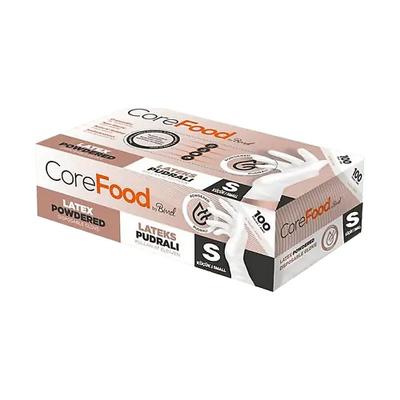 COREFOOD LATEKS PUDRALI ELDİVEN 100 ADET S 