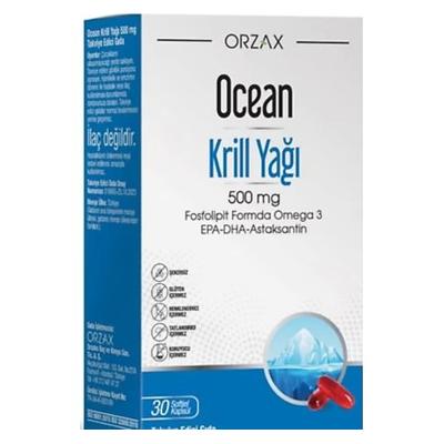 OCEAN KRİLL YAĞI 500 MG 30 KAPSÜL 
