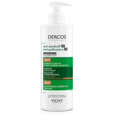 VİCHY DERCOS ANTİ DANDRUFF 2Sİ BİR ARADA TÜM SAÇ TİPLERİ İÇİN KEPEK KARŞITI NEMLENDİRİCİ ŞAMPUAN 390ML